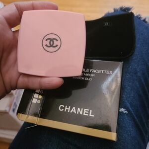 Chanel Pink Compact Mirror Duo